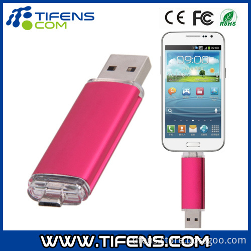 8GB Fashionable OTG USB Flash Drive for Smart Phones/Tablet PCS Rose Red